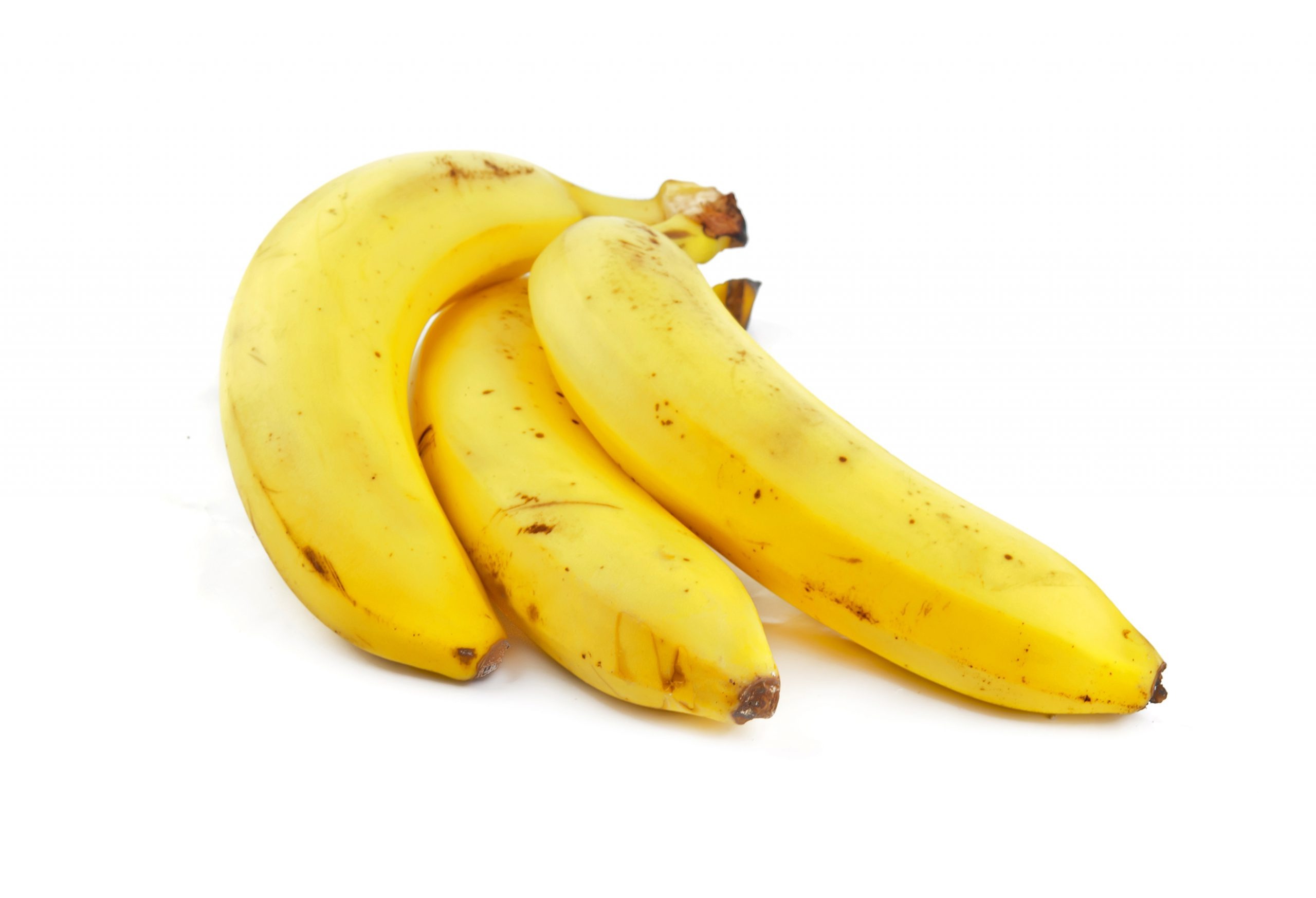 bunch of bananas isolated on white backgroun